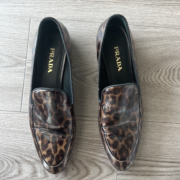 Prada Leopard print loafers size 38 - Picture 2 of 7